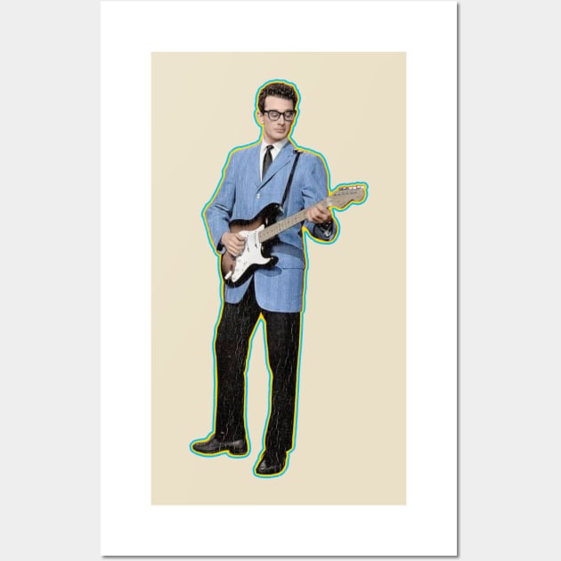 Buddy Holly Wall Art by MuraiKacerStore